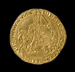 II. Jó János (1319-64) Franciaország királya, Franc a Cheval, 1350-64 (előlap) (arany) (a hátoldalt lásd: 168068)