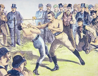 John L. Sullivan kontra Charlie Mitchell március 10-én