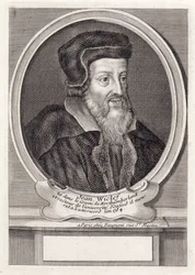 John Wycliffe, metszett Daumont, Párizs