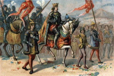 VIII. Károly francia király (1470-1498) február 22-én lépett be az olaszországi Nápolyba