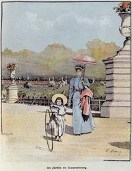 Le jardin du Luxembourg - az 1900. 07. 21-i „A kis francia illusztrált” c.