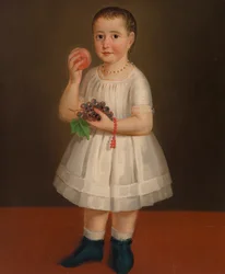 Gyümölcsös kislány, 1840 körül