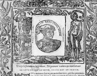 VII. Lajos fiatal