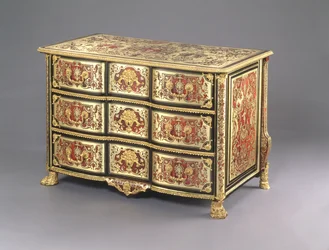 Louis XIV Boulle Commode, 1700 körül (teknősbékahéj, sárgaréz és ormolu) (lásd még: 220158)