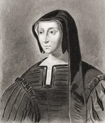 Savoyai Louise, Angouleme hercegnője (1476-1531) és Franciaország régense (metszet)