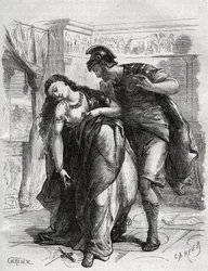 Lucretia halála: Lucretia (Lucrezia, Kr. e. 6. századi római hölgy) unokatestvére, Sextus Tarquinius, Tarquinius Superbus fia erőszakának áldozata volt. Férje, Lucius Tarquinius Collatinus, ismertebb nevén Ta előtt öngyilkosságot követett el