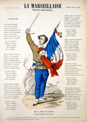 A „” La Marseillaise” szövege. Epinal képe
