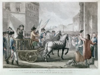 MARIE-ANTOINETTE a guillotine-ra vezették, október 16.