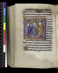 MS 300 f.212v, Terce, a francia Izabella zsoltárából és óráiból, Párizs, 1265–1270 körül (toll, tinta és tempera pergamenen)