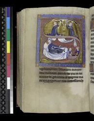 MS 300 f.271v, Összegyűjti, prédikációkat és leckéket a Szűz születése alkalmából, a francia Izabella zsoltárából és óráiból, Párizs, 1265-70 körül