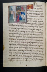 MS Hunter 252 085v oldal a száz új hírből, c.1461-62