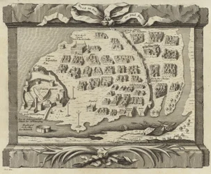 Diu-sziget térképe