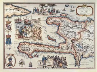 Haiti szigetének térképe, 1789