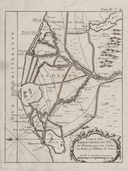 A Nílus-delta térképe
