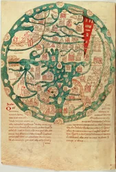 Mappamundi, Sevillai Izidor után, 1130-1135 körül