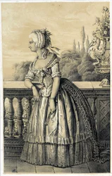 Marie Therese de Savoie Carignan (1749-1792), Lamballe hercegnője - Albert Maurin „A francia forradalom történelmi galériájában”, szerk. Párizs 1843