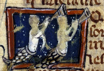 Sellők egy 14. századi francia bestiáriumban. Milánó, Biblioteca Trivulziana.