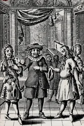Fösvény, metszet Moliere művéből, Jean-Baptiste Poquelin (1622-1673) álneve – Moliere L