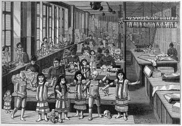 Montreuil babagyár 1888-ban.