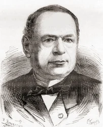 Moritz Hermann von Jacobi, a Les Merveilles de la Science-ből, megjelent 1870 körül (metszet)