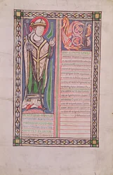Ms 186 Fol.2v Pierre Lombard Párizs püspöke, a Négy mondatok könyvéből (mondatok könyve), 1160 körül