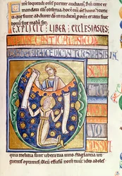 Ms 1 fol.235 A Prédikátor könyve, a Souvigny Bibliából