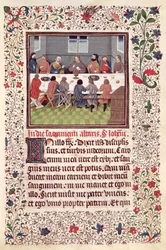 Ms 370 fol.184 Az utolsó vacsora