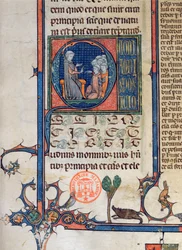 Ms 870 fo.5 Iskolai jelenet, 1494