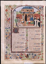 Ms 927 Fol.127v A barátság három fajtája, Arisztotelész (Kr.e. 384-322) etikából, politikából és gazdaságtanból