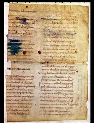 Ms Lat 12832 Fol.A Karoling tulajdonjogok jegyzéke, a Saint-Germain-des-Pres-i Irminon apát poliptichonjából