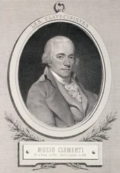A Muzio Clementi (1752-1832) Alfred Lemoine metszete