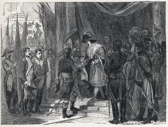 Bonaparte Napóleon (1769-1821) 1797. december 10-én átadta Campoformio (Campo-Formio, Campo Formio) kereskedelmét az Igazgatóság tagjának. Ez a kereskedelem Franciaország és Ausztria között az első koalíció végét jelenti,