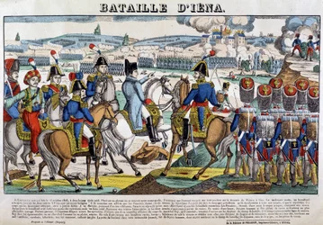 Napóleon a jénai csatában (1806.10.13.) - Epinal képe