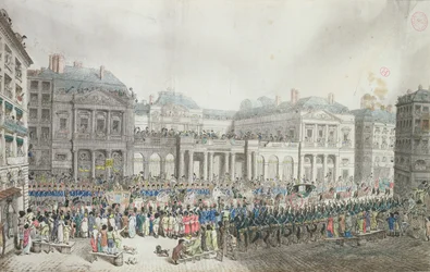 Napóleon koronázási menete elhalad az Államtanács előtt, 1804. december 2.