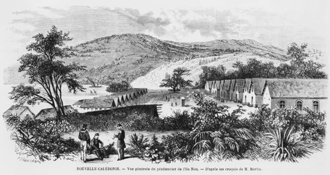 Új-Kaledónia, Nou-sziget, a börtön, 1871-80 körül