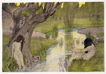 Nymphs Bathing, a LEstampe Moderne, Párizs 1897-99 között