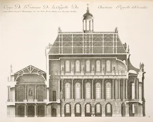 Palais du Louvre: a királyi kápolna, rész, 1720 körül