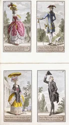 13-16. tábla a kortárs francia divat almanachjából