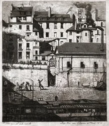 Rendőrség Párizsban. (metszet, kb. 1860)