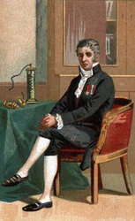 Alessandro (Alexandre) Volta (1745-1827) olasz fizikus portréja.