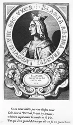 Kasztíliai Blanche (1185-1252) portréja, 1643