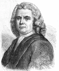 Boerhaave Hermann (1668 - 1738), holland orvos és vegyész (az iatromechanizmus támogatója) portréja - a Tudományos albumban; jeles tudósok; Nagy felfedezések””” 1896.