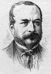 Camille Rousset (1821-1892) francia történész és akadémikus portréja. Metszet a „” Le Monde Illustré”” 883. számában, 1874. március 14.