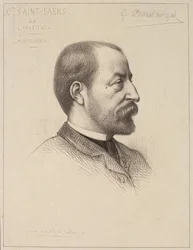 Camille Saint-Saens (1835-1921) portréja