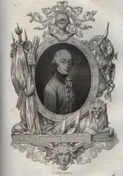 Ausztria-Tescheni Károly (1771-1847) (Károly osztrák főherceg), osztrák főherceg, Teschen hercegének portréja - Károly főherceg, Teschen hercege - Maurice La Charest „Új Nemzeti Enciklopédiájából”