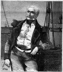 Charles Napier (1786-1860), skót admirális és politikus portréja. Metszet a „” Le Monde Illustré”” 188. számában, 1860. november 17..