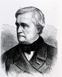 Claude Pouillet francia fizikus (1790 - 1868) portréja - az Album de la Science című kiadványban; jeles tudósok; Nagy felfedezések””” 1896.