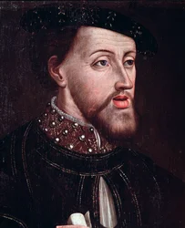 V. Károly császár portréja (1500-1558) Részlet Névtelen festmény a francia iskoláról 16. századi Chantilly musee Conde