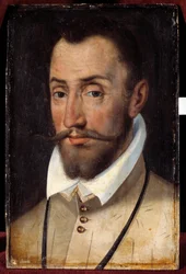 Francois de Coligny, Andelot urának, a gyalogság vezérezredesének (1521-1569) portréja A francia iskola festménye
