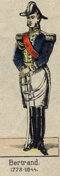 Henri-Gatien Bertrand tábornok (1773-1844), az Empire grófjának portréja. Epinal képe a 19. század végéről.